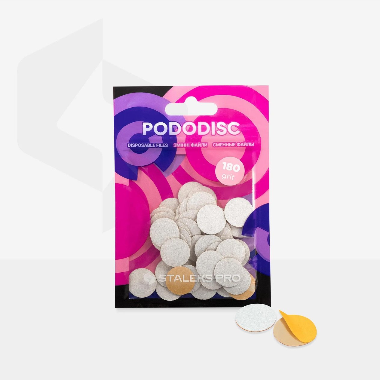 STALEKS PRO PODODISC S YEDEK TÖRPÜ 180 Grit 50pcs
