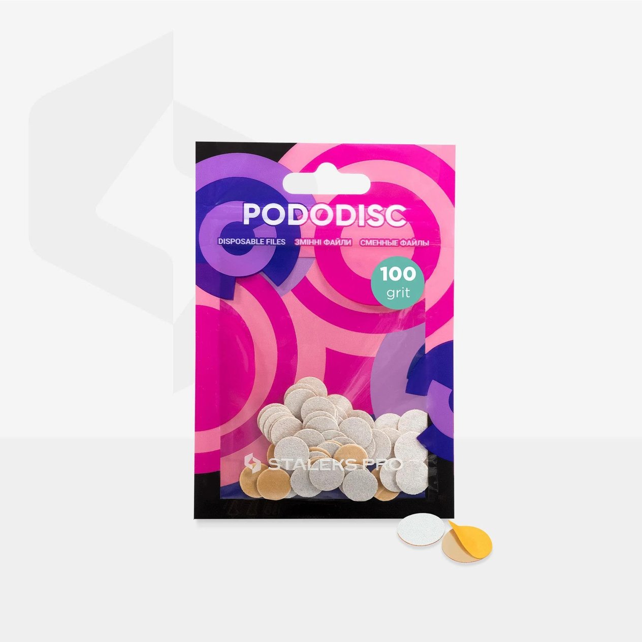 STALEKS PRO PODODISC XS YEDEK TÖRPÜ 100 Grit 50pcs