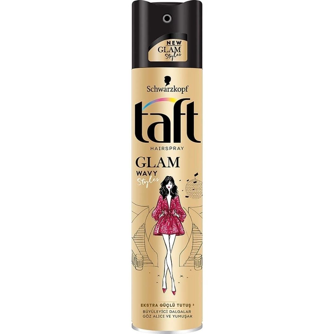 Taft Sprey Glam Wavy Extra Güçlü Tutus 250Ml.