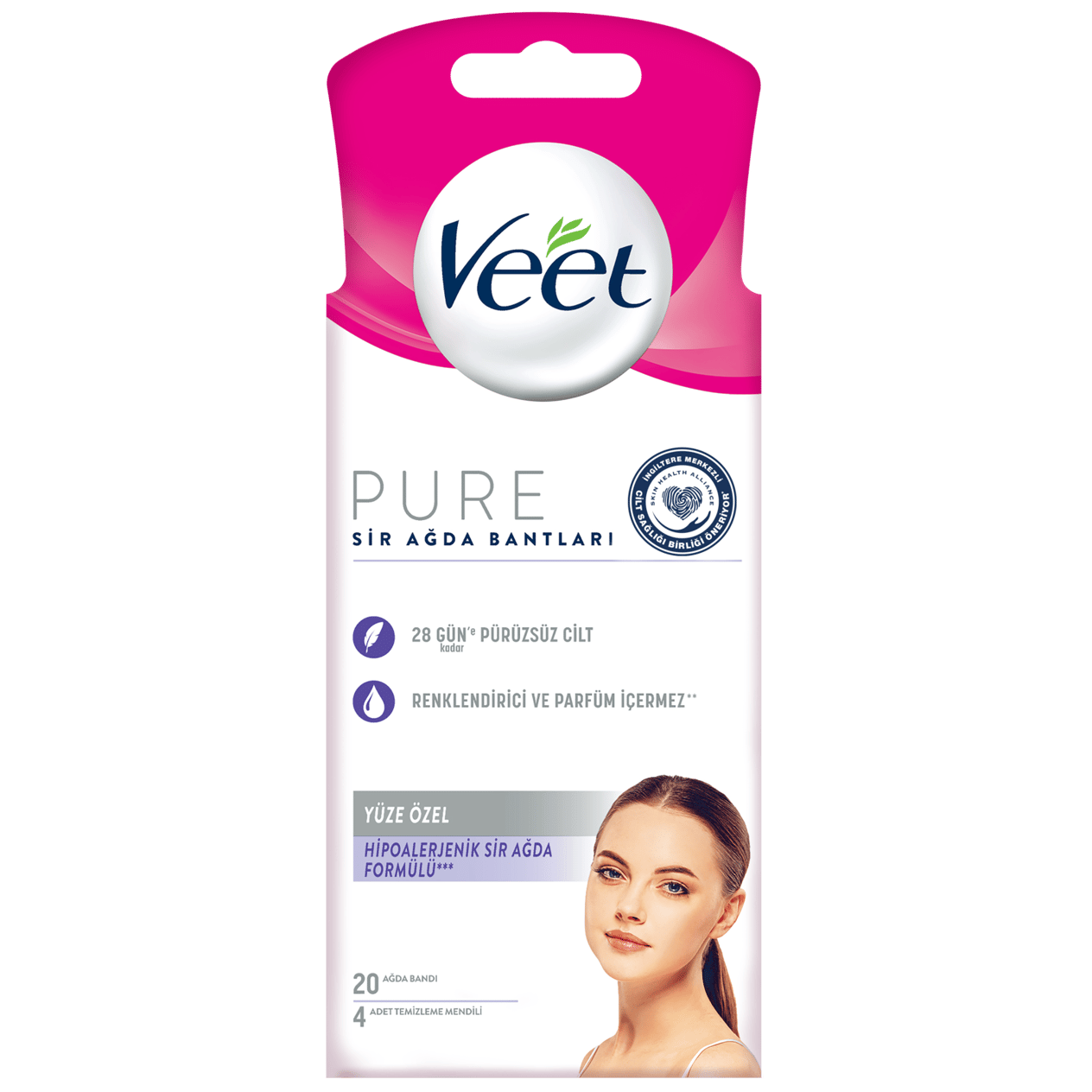Veet Pure Sir Ağda Bandı 20'Li Hassas Ciltler