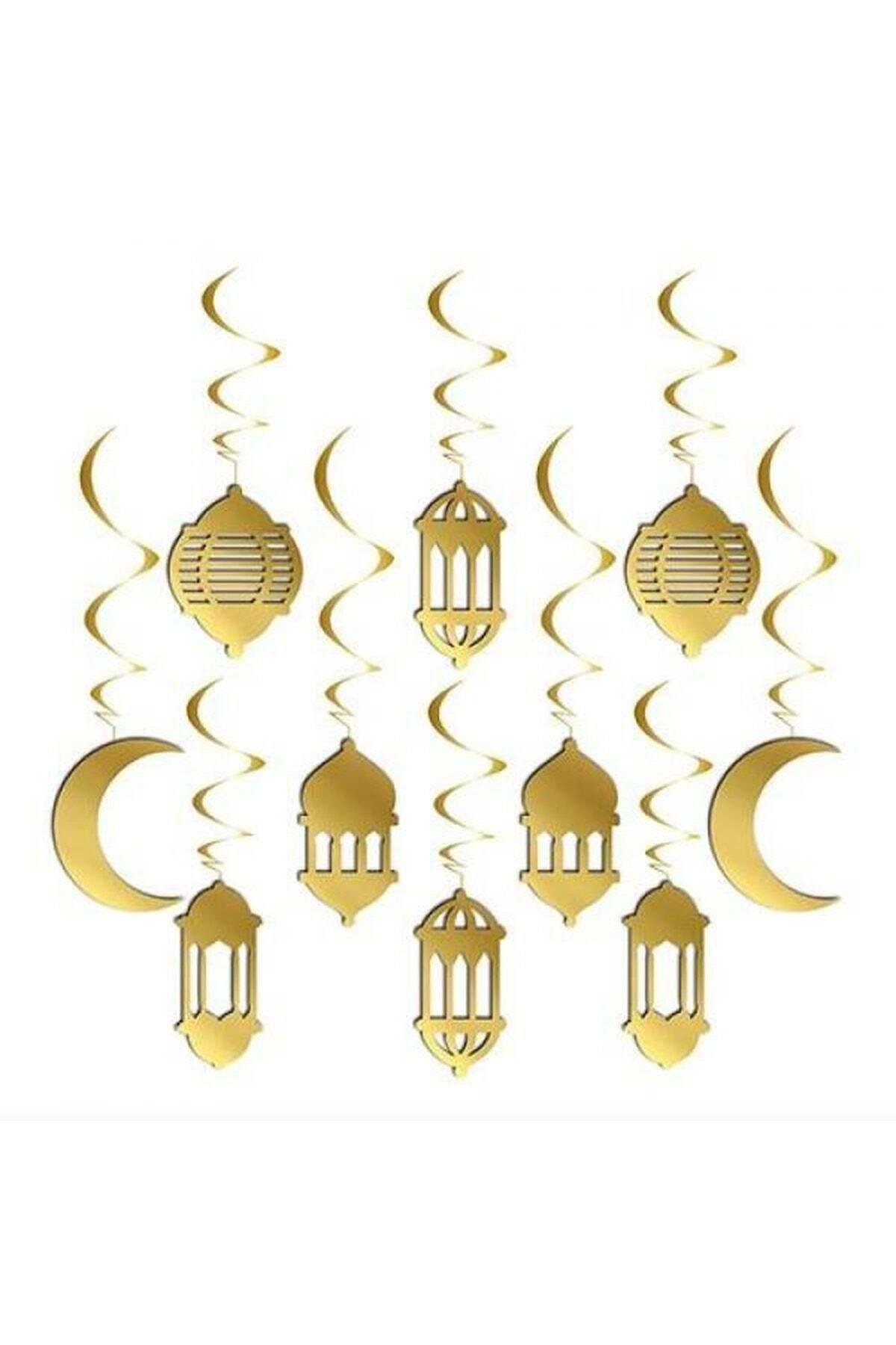 10 Lu Gold 3d Tavan Süs Hoşgeldin Ya Şehri Ramazan Bayramı 11 Ayın Sultanı Sarkıt Dini Islami Süsü