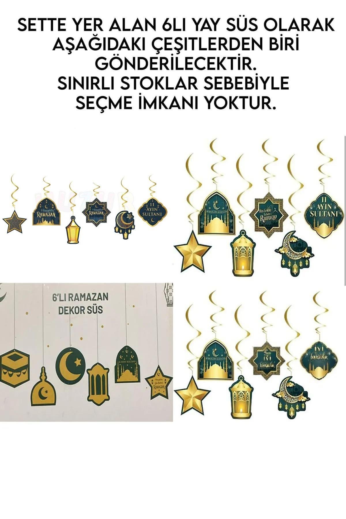 Led Işıklı Hoşgeldin Ramazan Yazısı Ramazan Bayramı Tavan Süsü 11 Ayın Sultanı Dini Süsleme Süs Seti