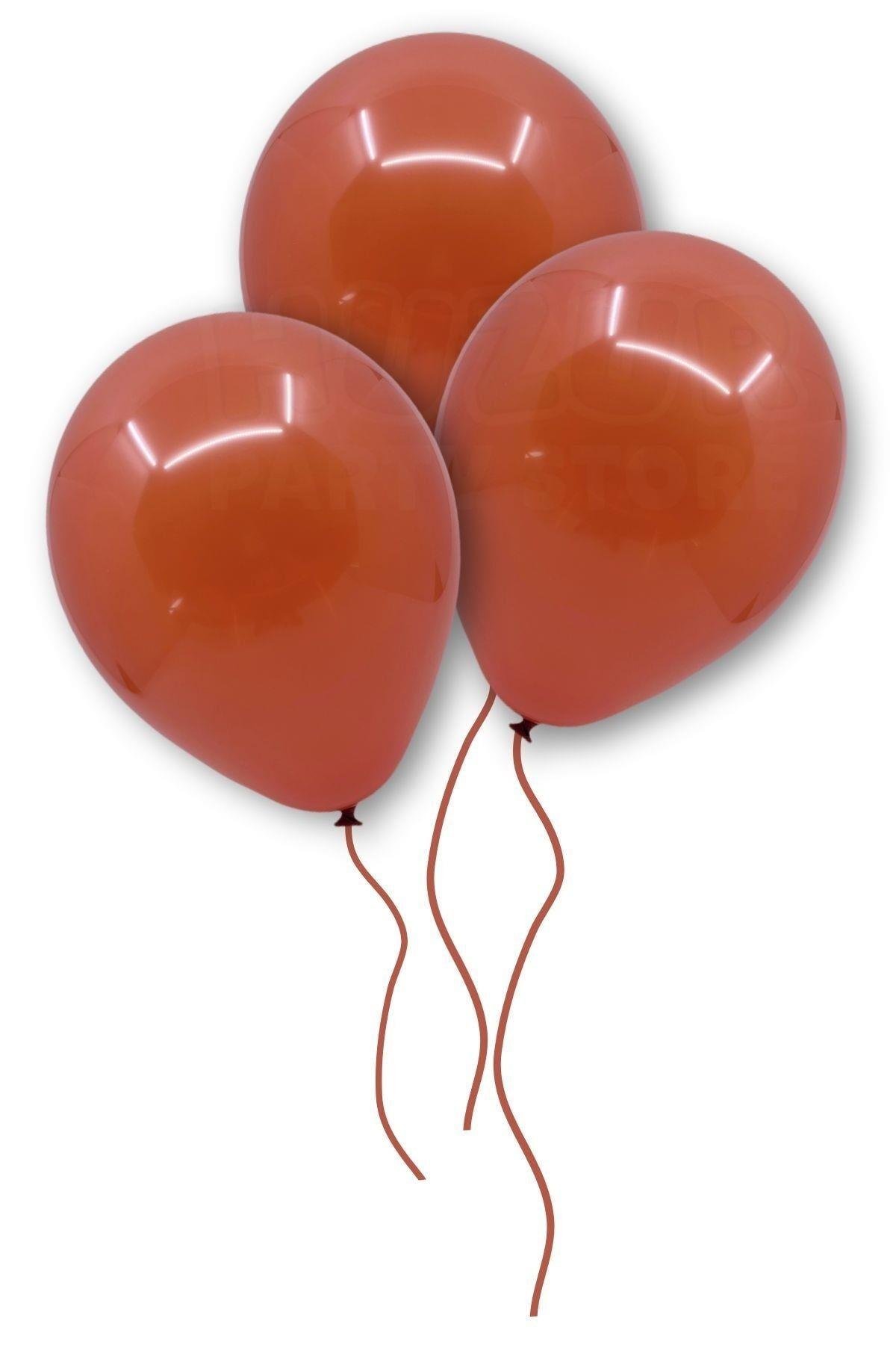 Pişmiş Toprak Rengi Balon 50 Adet 30 Cm Pastel Renkli Parti Balonu Doğum Günü Partisi Konsept Temalı