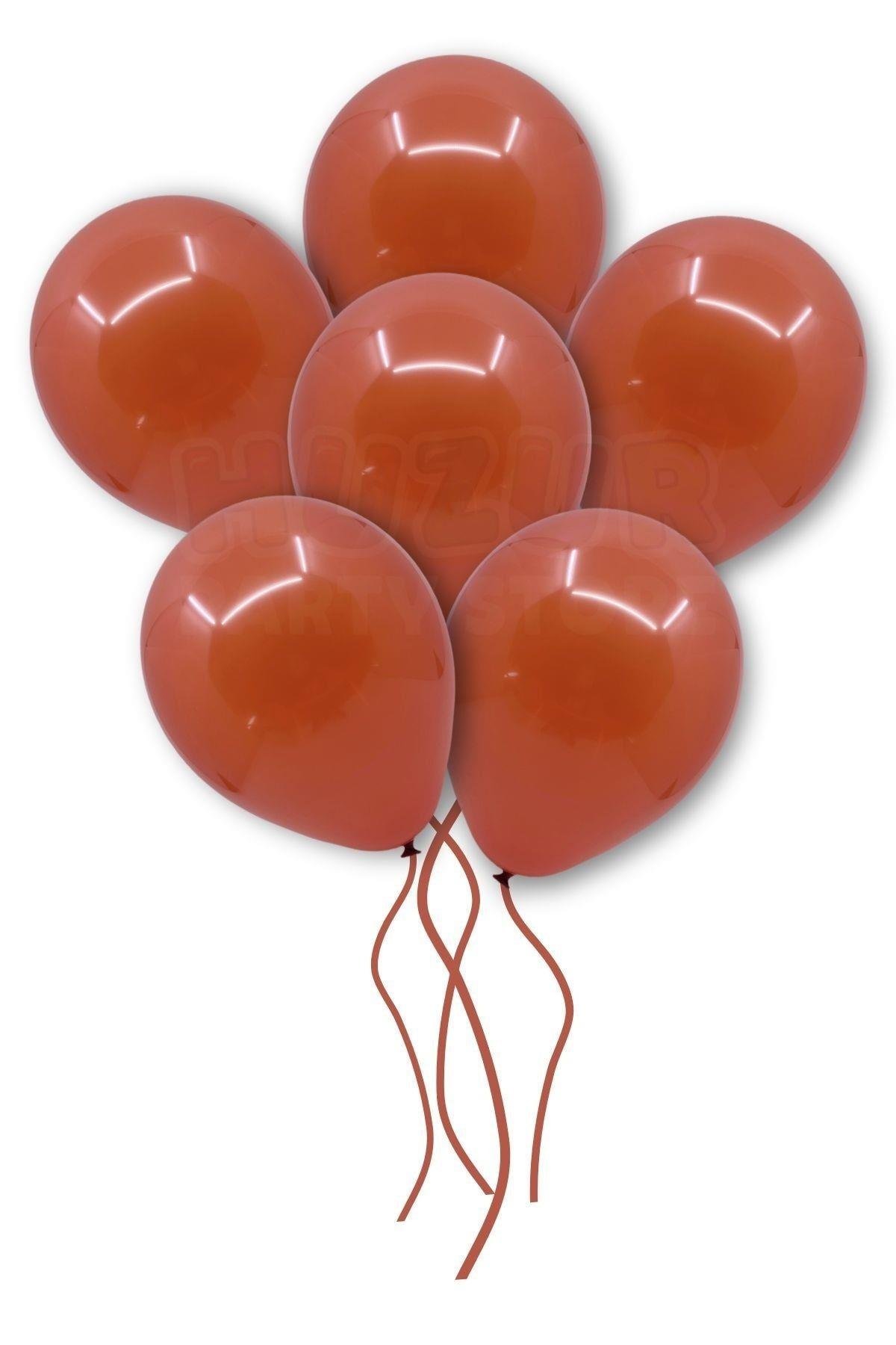 Pişmiş Toprak Rengi Balon 50 Adet 30 Cm Pastel Renkli Parti Balonu Doğum Günü Partisi Konsept Temalı