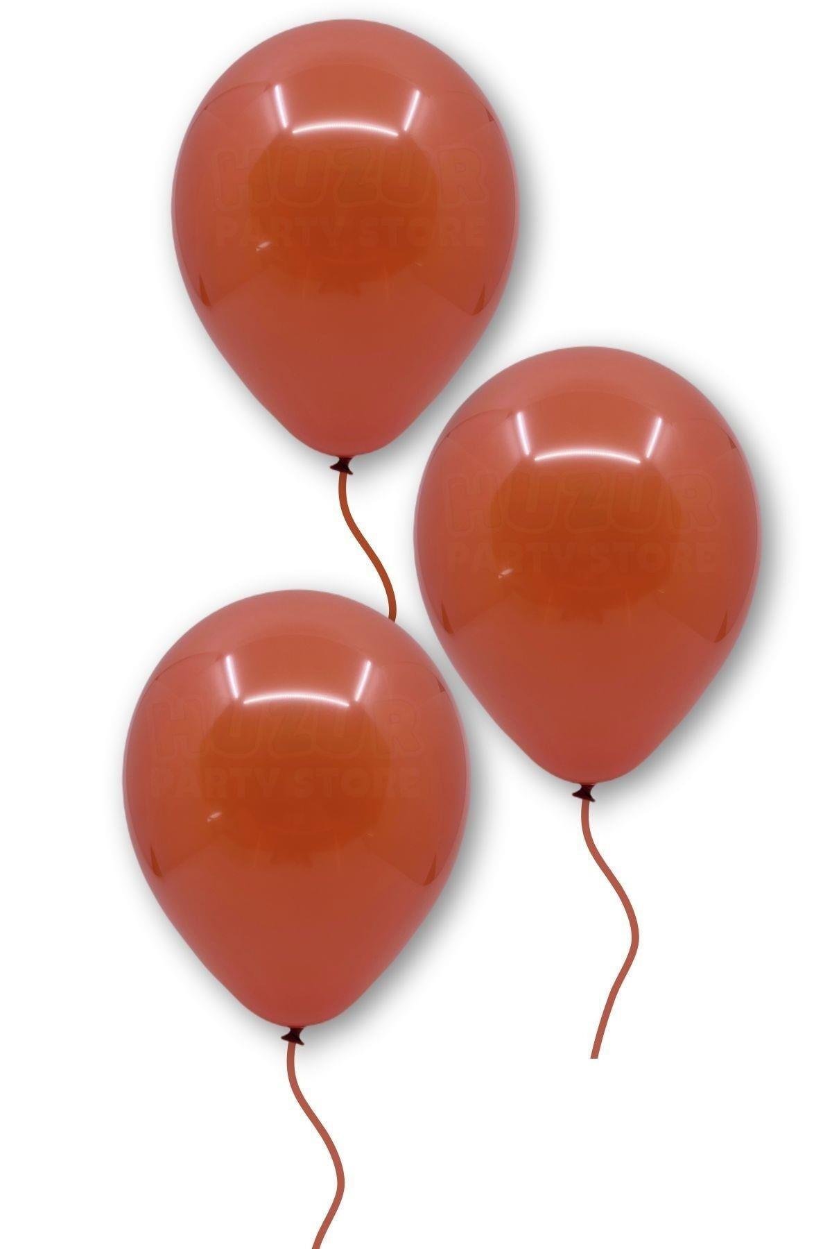 Pişmiş Toprak Rengi Balon 50 Adet 30 Cm Pastel Renkli Parti Balonu Doğum Günü Partisi Konsept Temalı