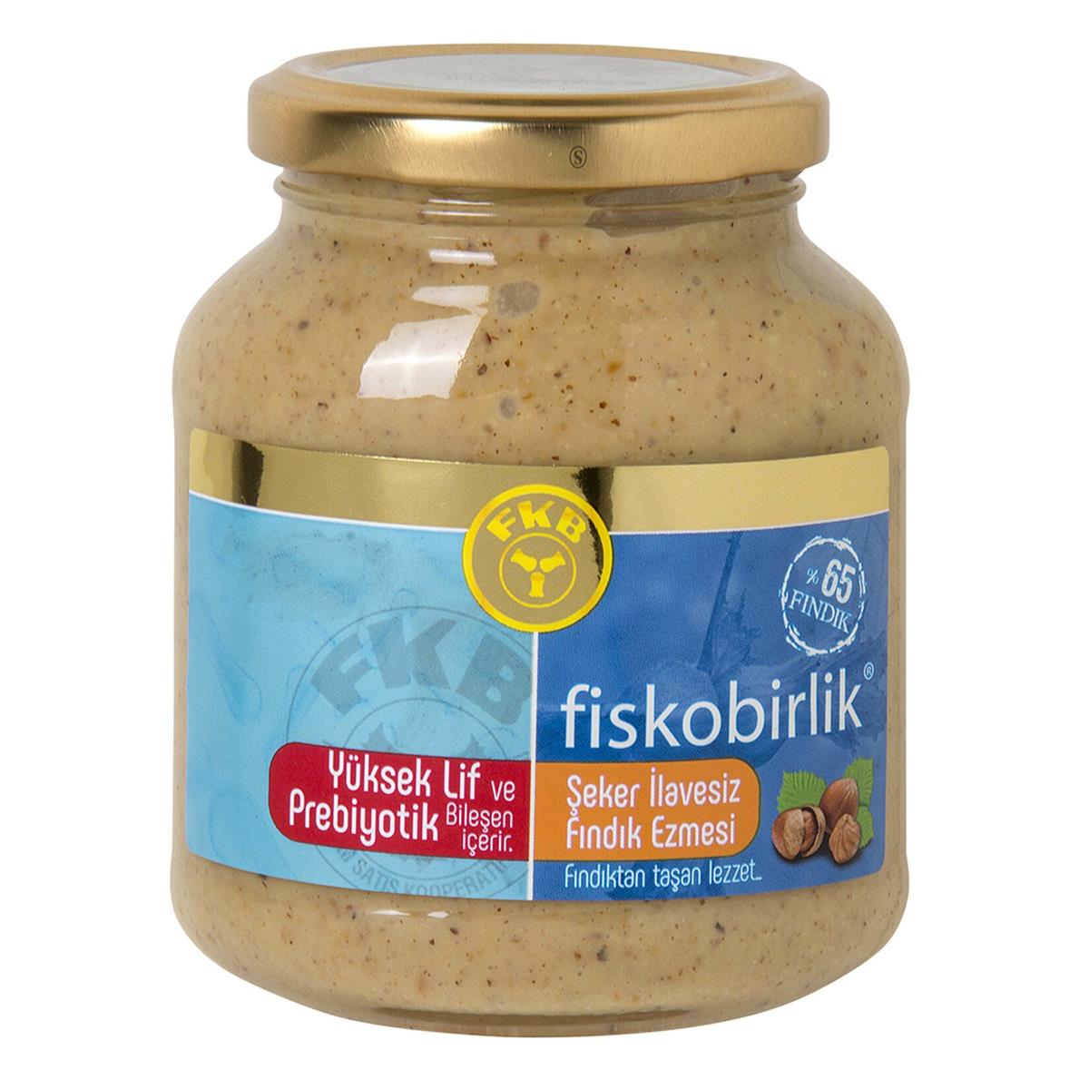 FISKOBIRLIK SEKERSIZ FINDIK EZMESI 300 GR