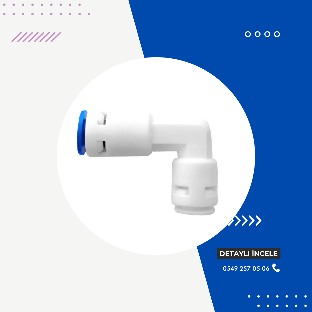 Su Arıtma Cihazı Quick Check Valf Dirsek 1/4’’