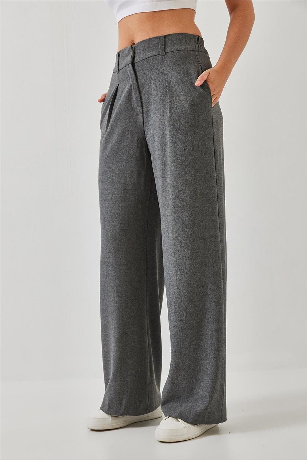 Beli Lastikli Bol Paça Pantolon 3314 60261045 - Antrasit