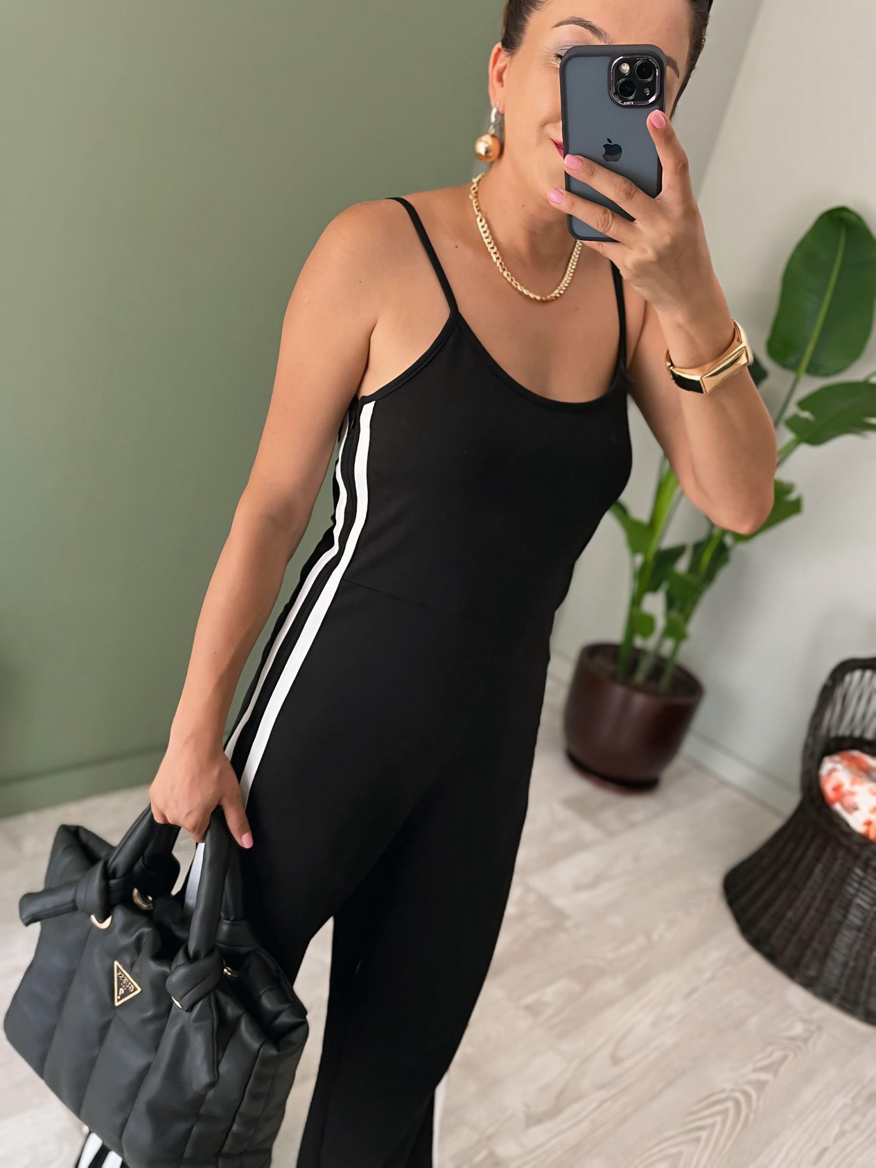 Çizgili Spor Tulum-129