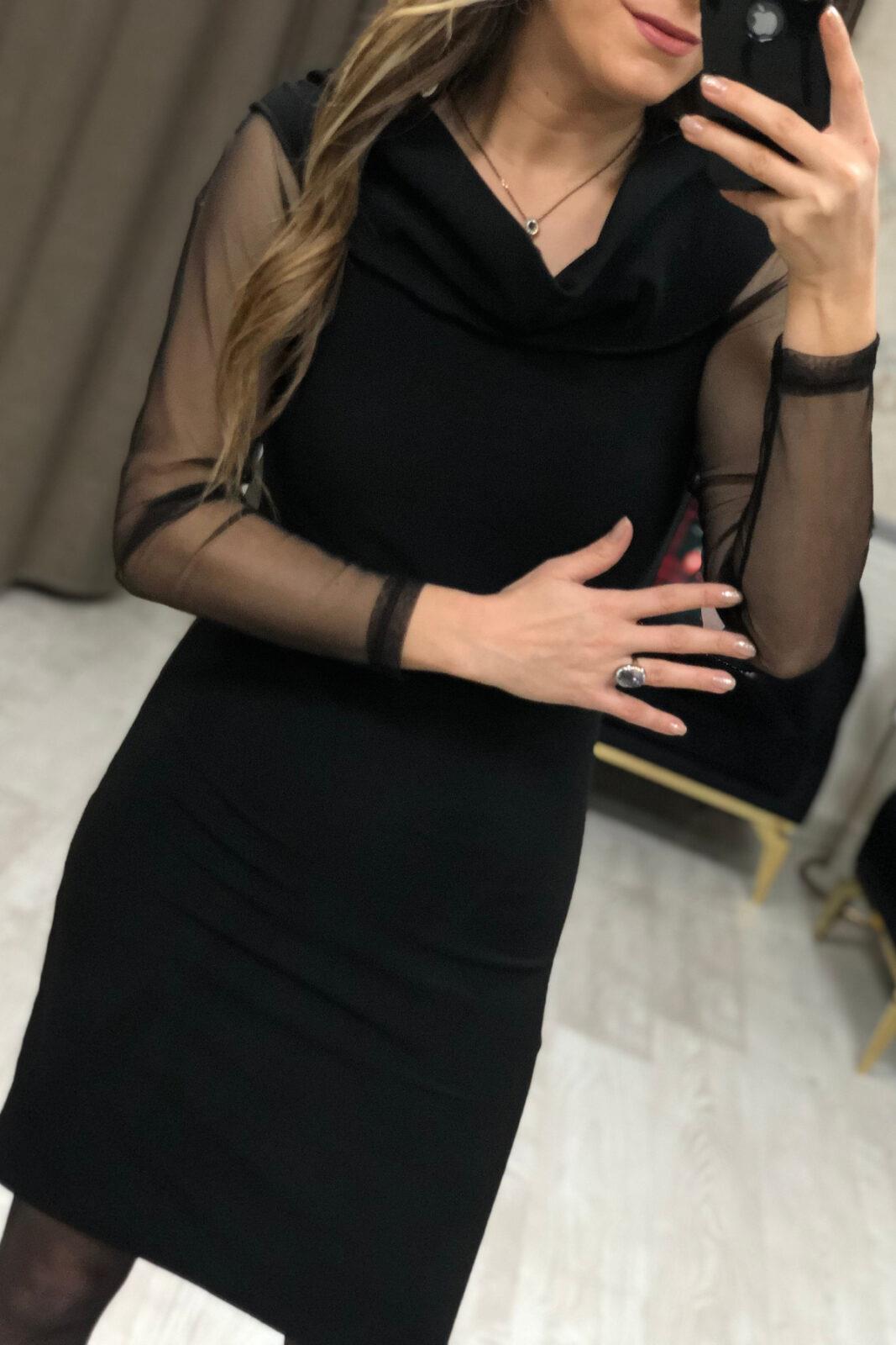 Madonna Yaka Kol Tül Elbise