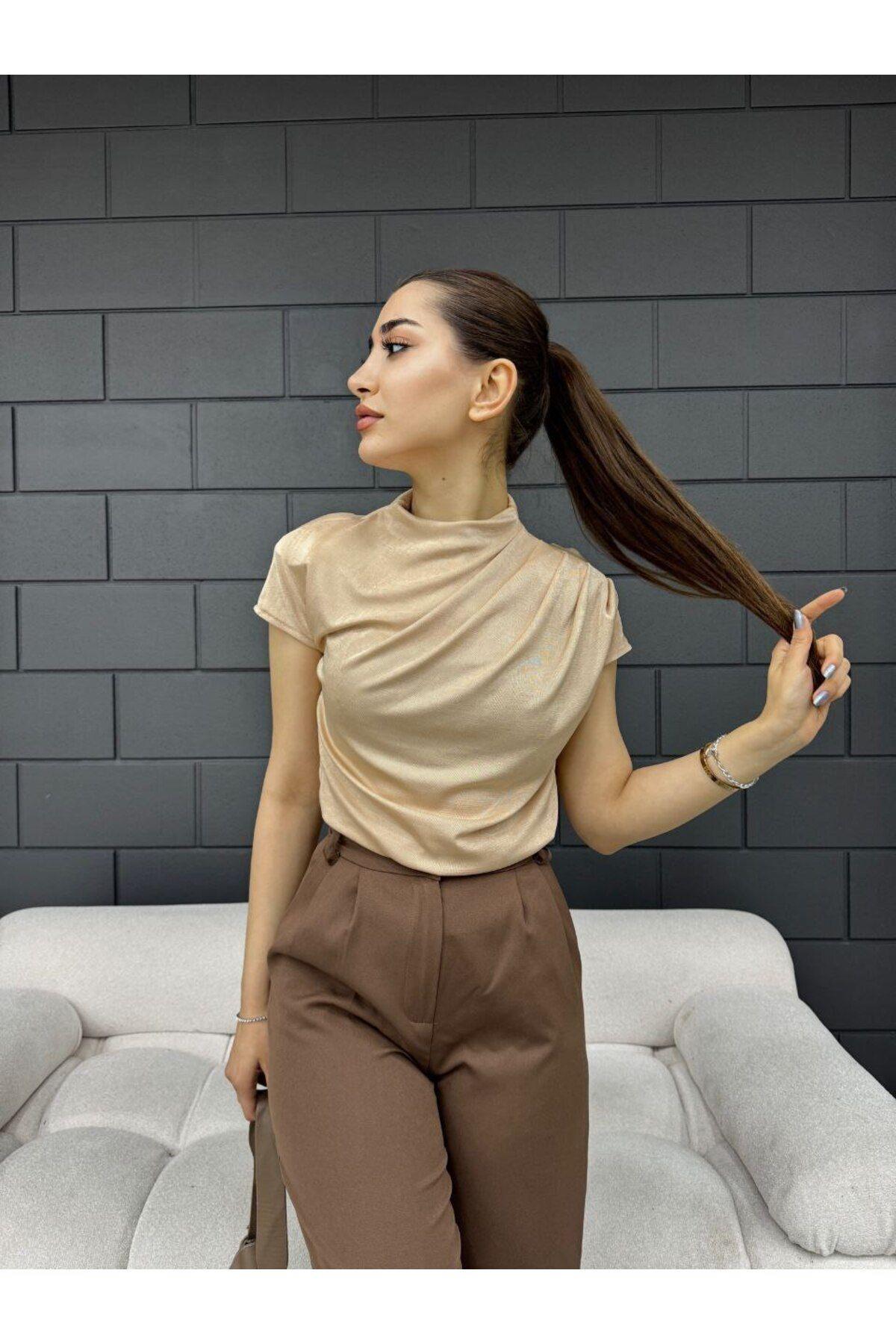 Vatka detaylı buzzy bluz