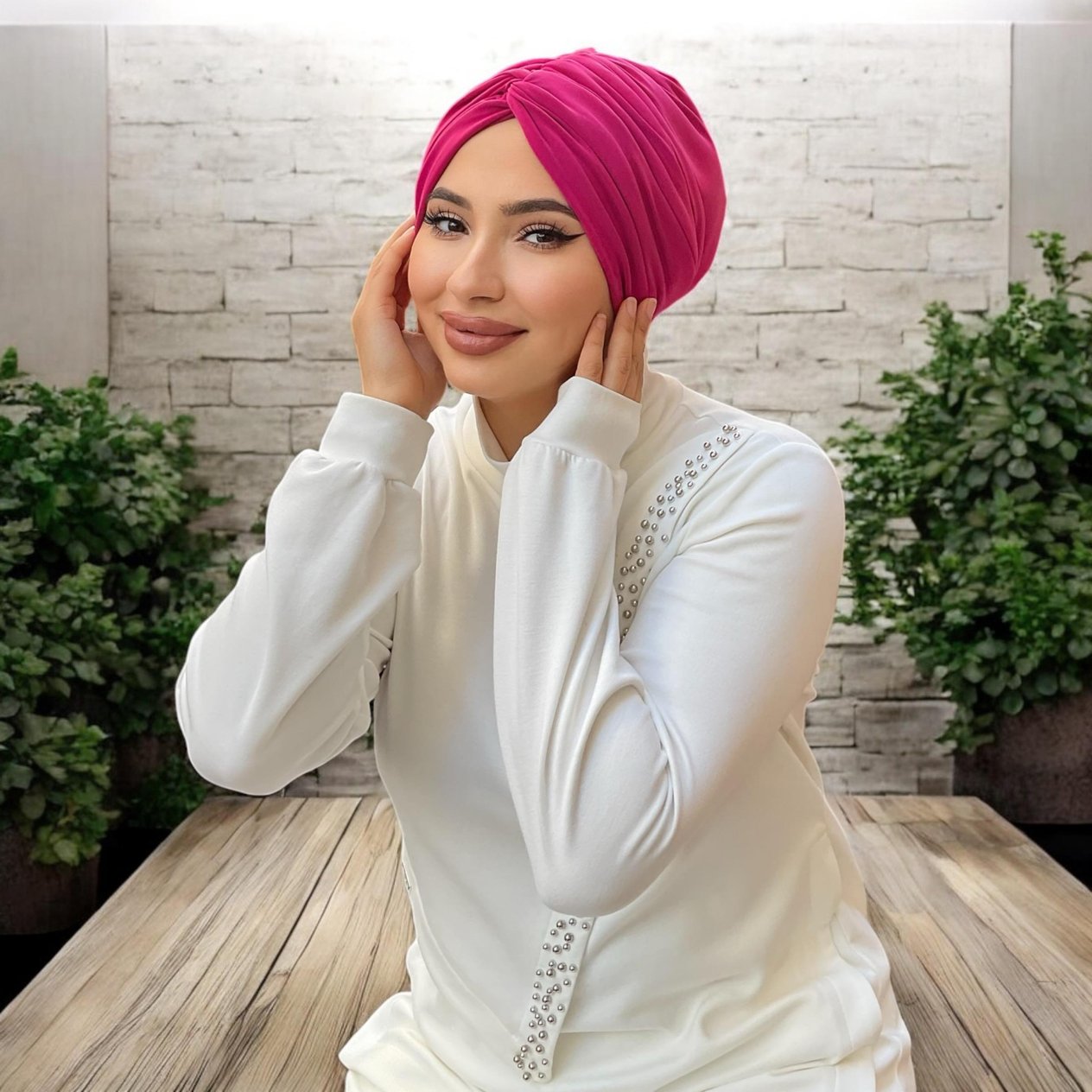 Düğüm bone şeker pembe