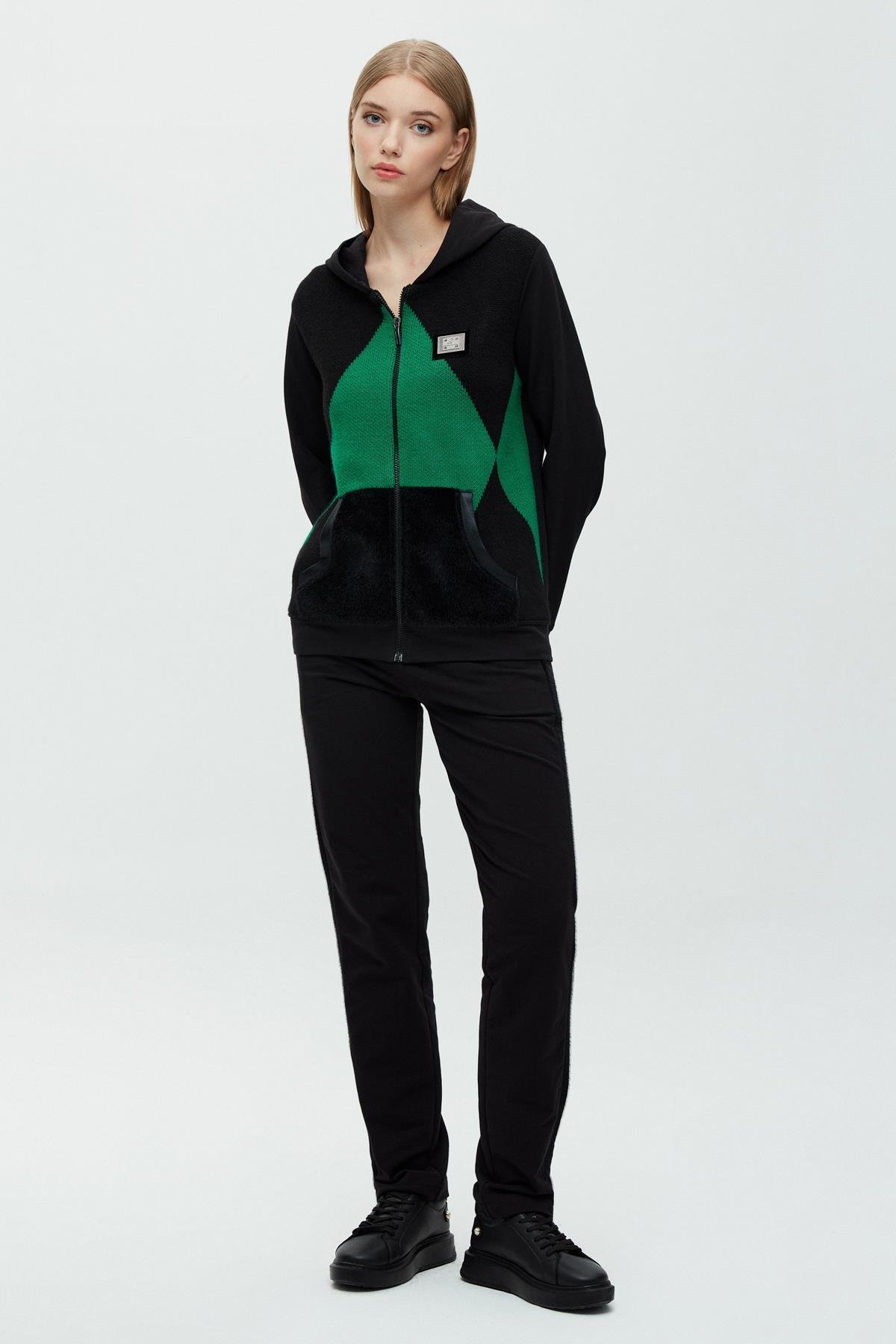 Benetton Baklavalı Mont