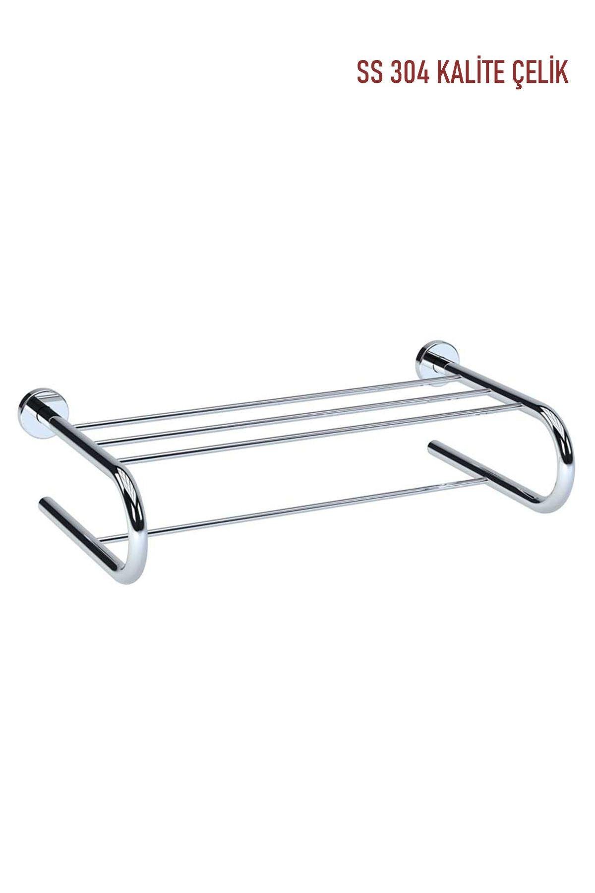 Çelik  Destekli Raf Havluluk 50 cm SS304