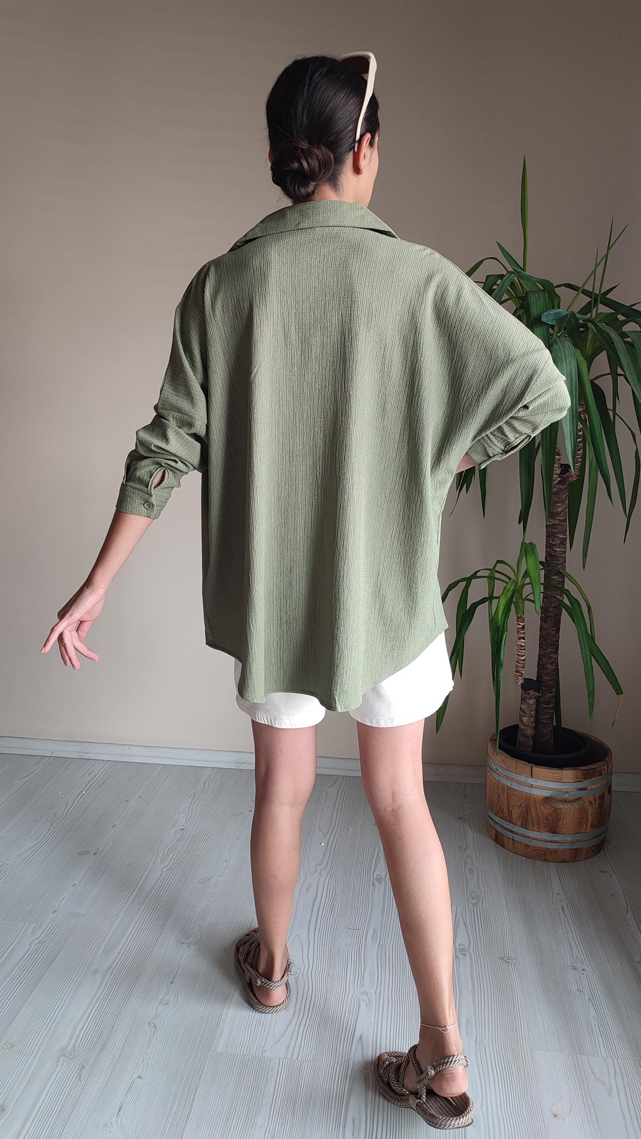 Bürümcük oversize Gömlekler 