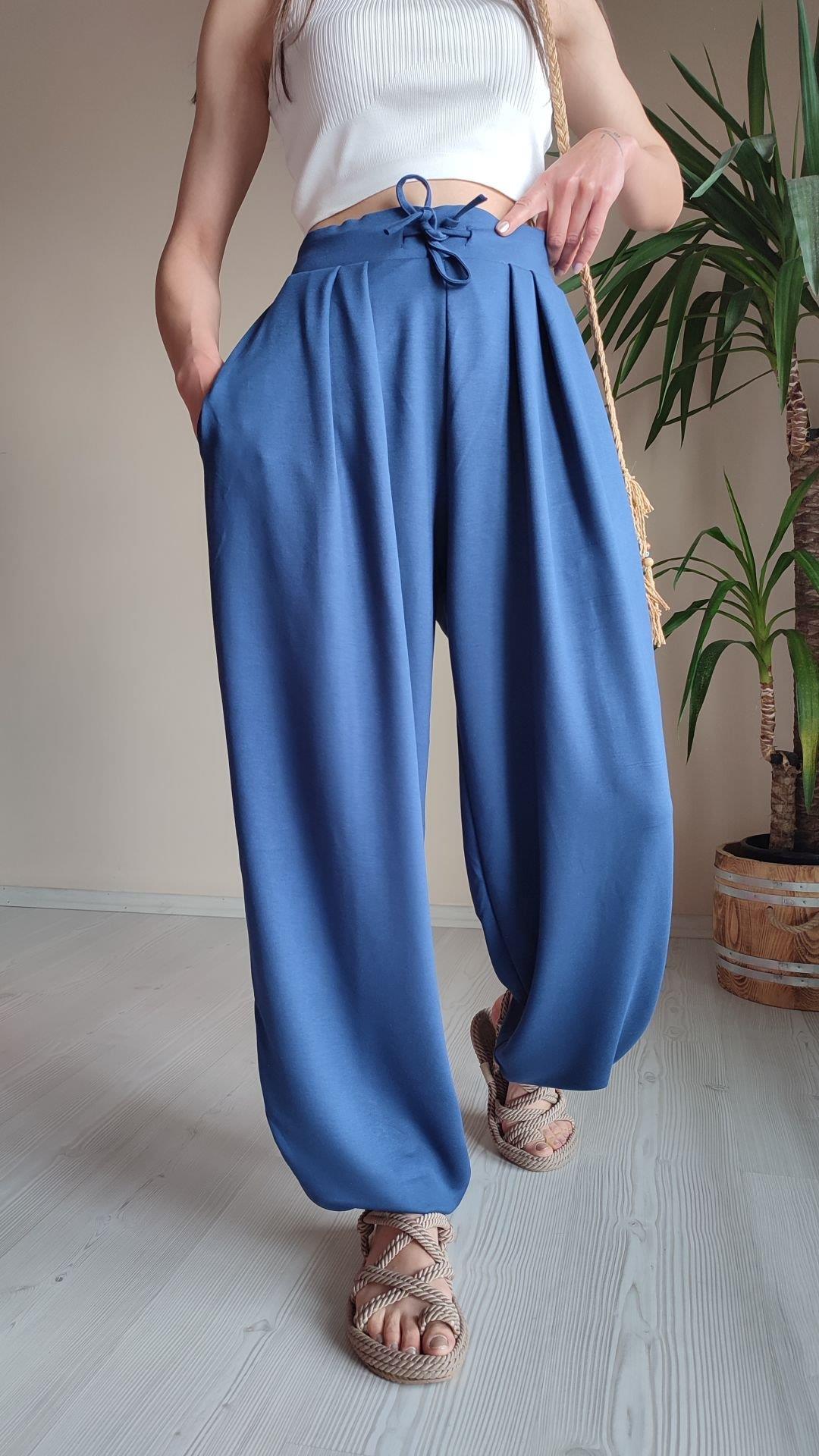 Modal Indigo şalvar pantolon