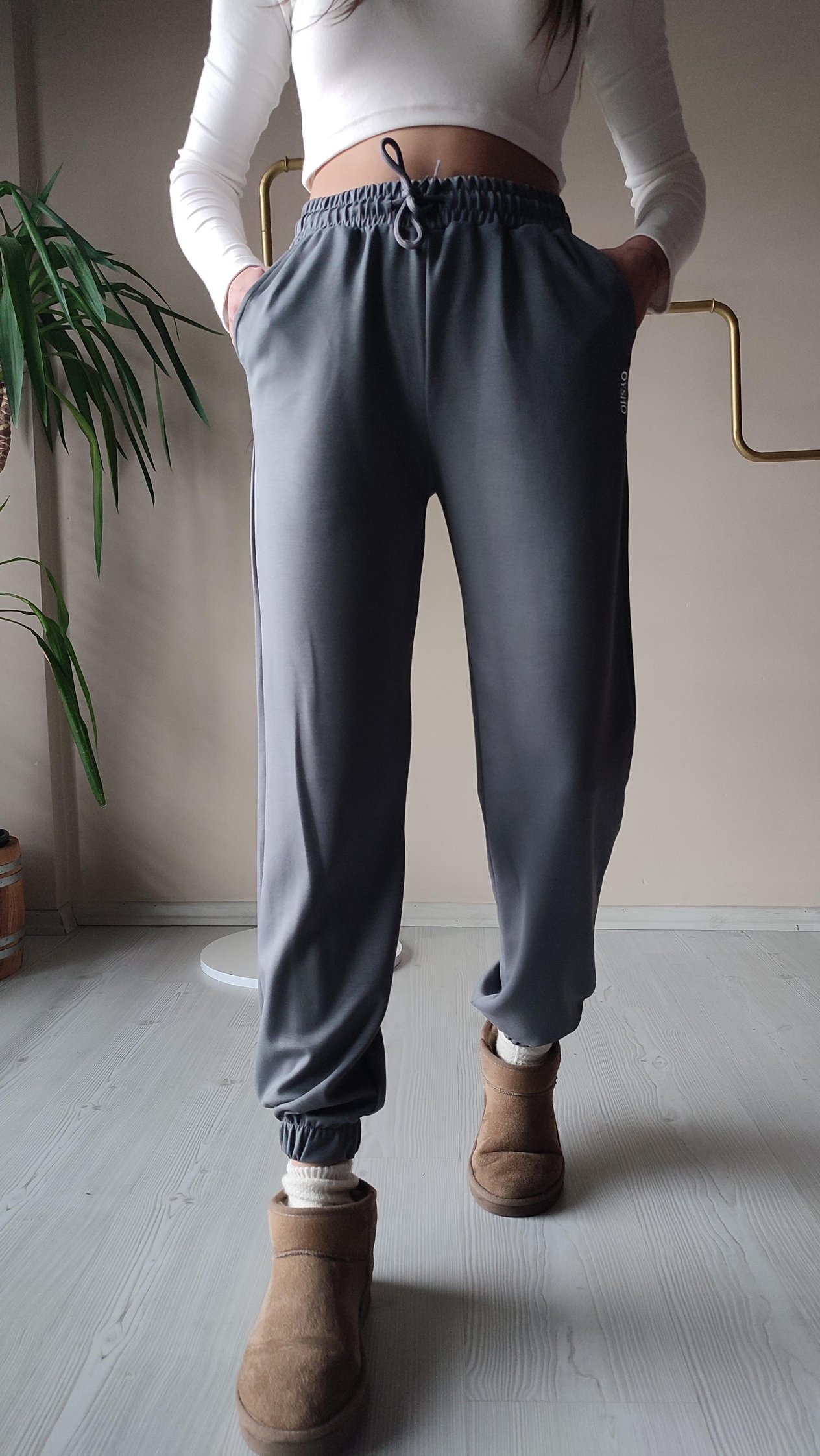 Modal paça lastikli jogger 