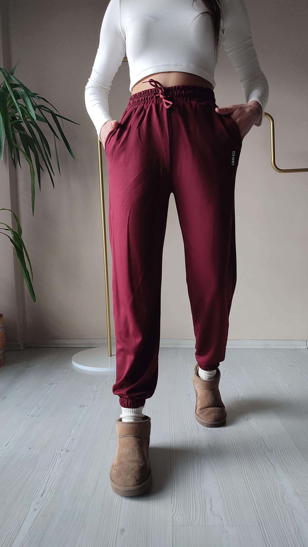 Modal paça lastikli jogger 
