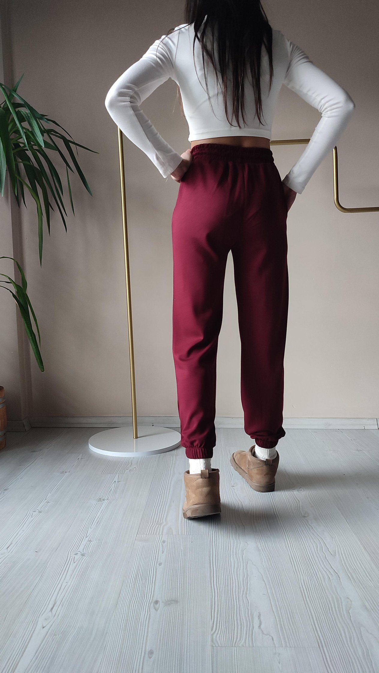Modal paça lastikli jogger 