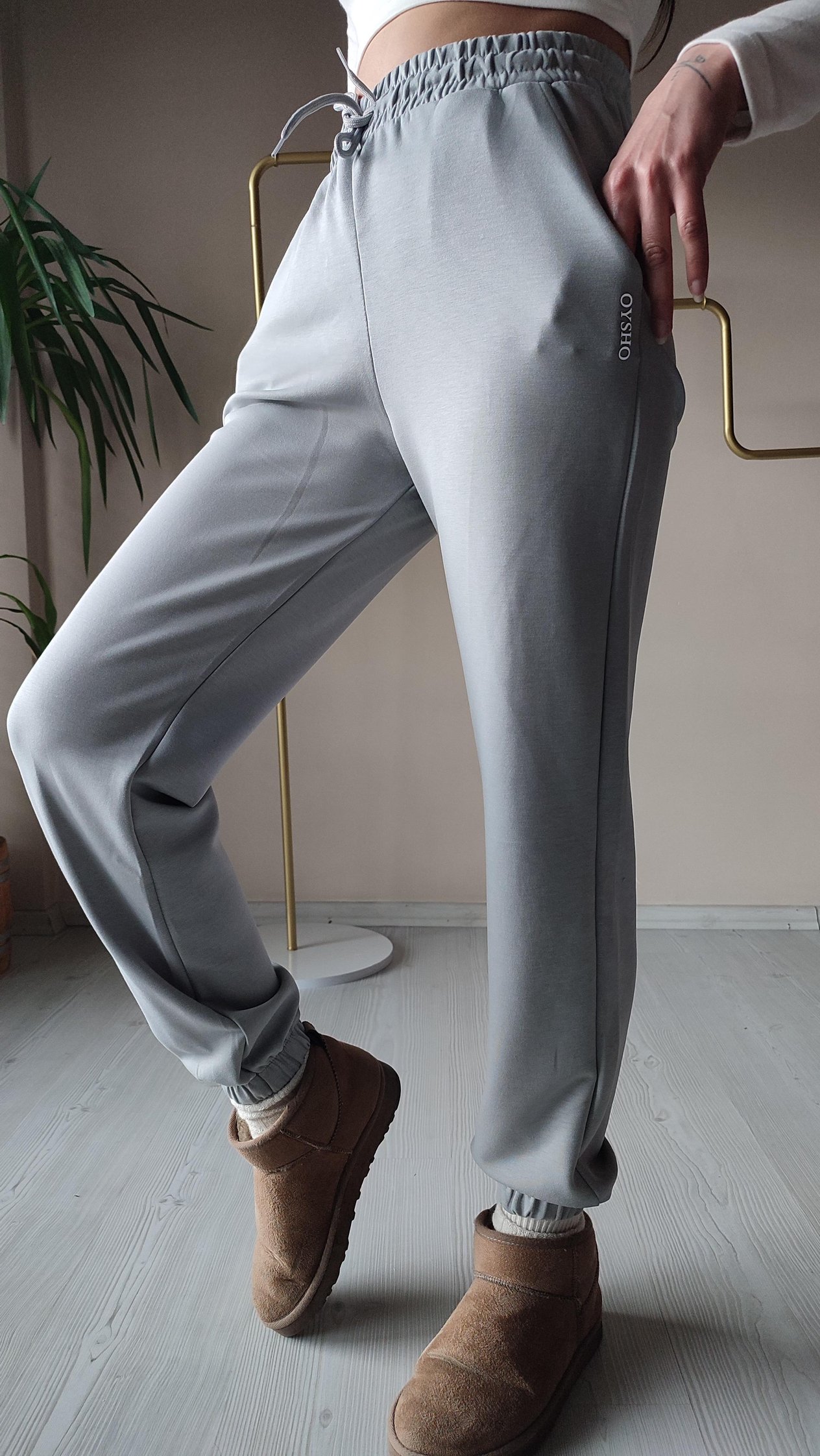 Modal paça lastikli jogger 