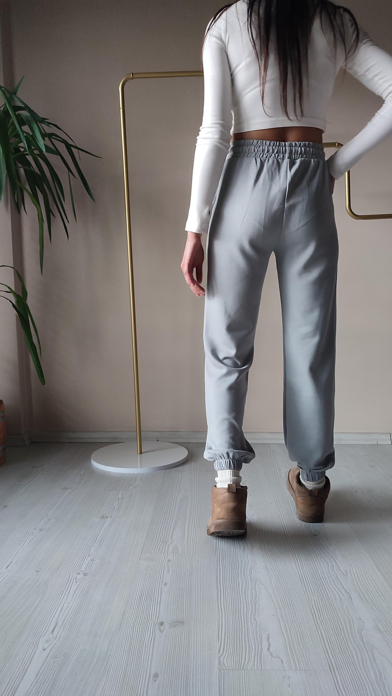 Modal paça lastikli jogger 
