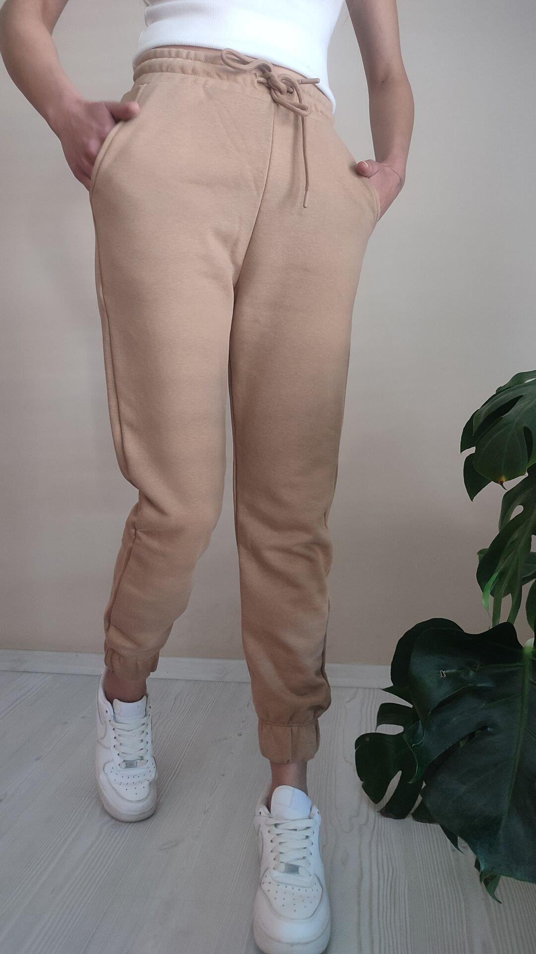 Vizon üç iplik jogger pantolon