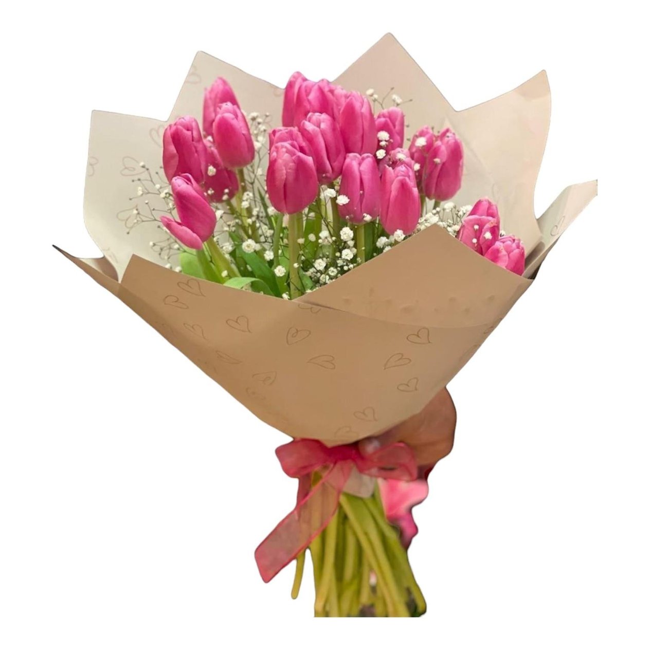 15 Pembe Lale Buket