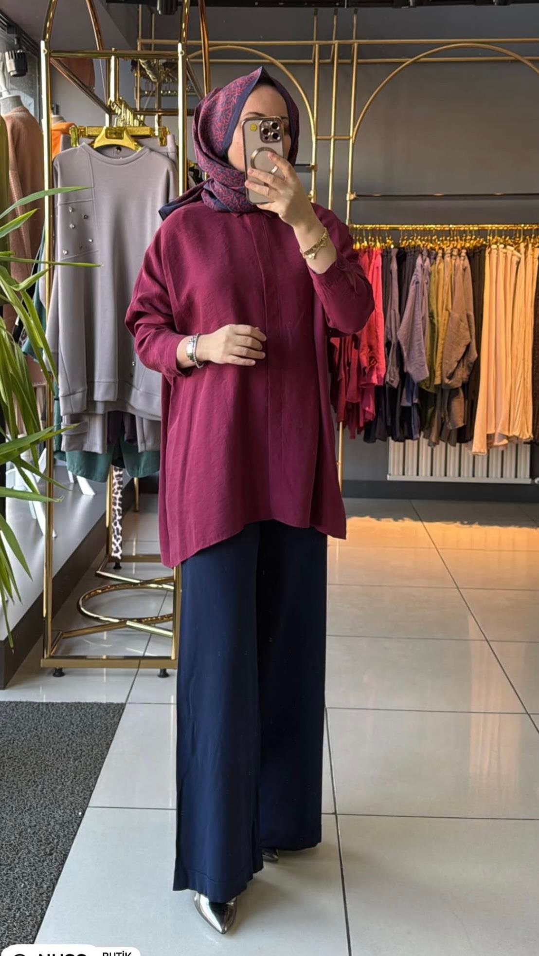 NUSS PANTOLON LACİVERT
