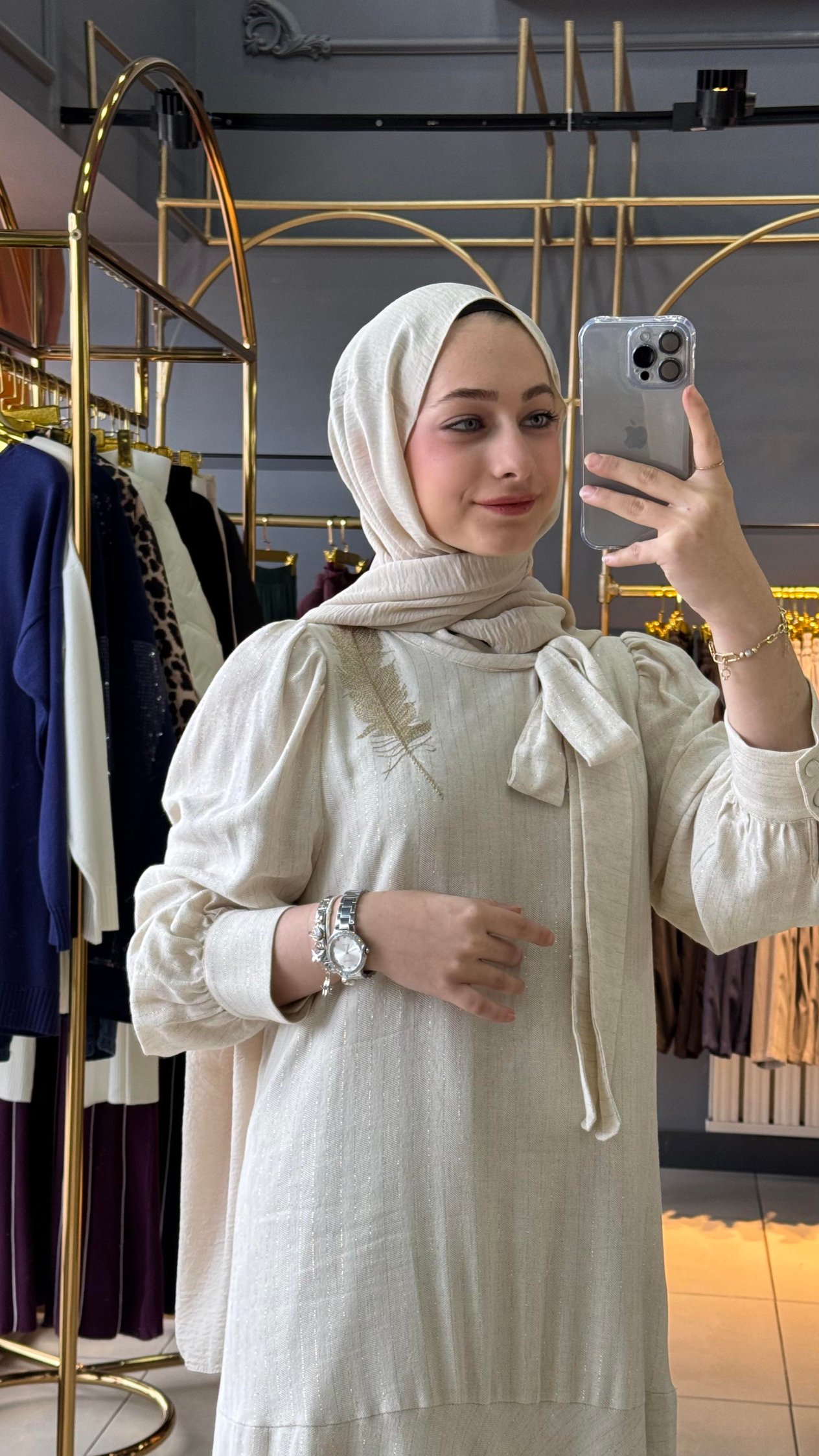 VENÖVE ELBİSE KREM