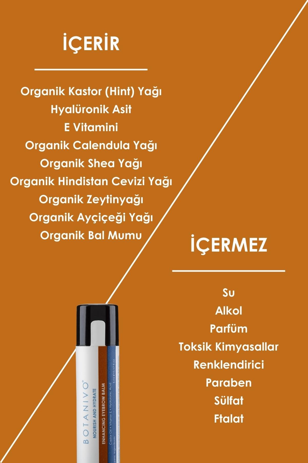 Botanivo Kaş ve Dudak Bakım Seti | Zengin Kaşlar & Bakımlı Dudaklar İçin Özel | Organik İçerikli | 2x5 ml