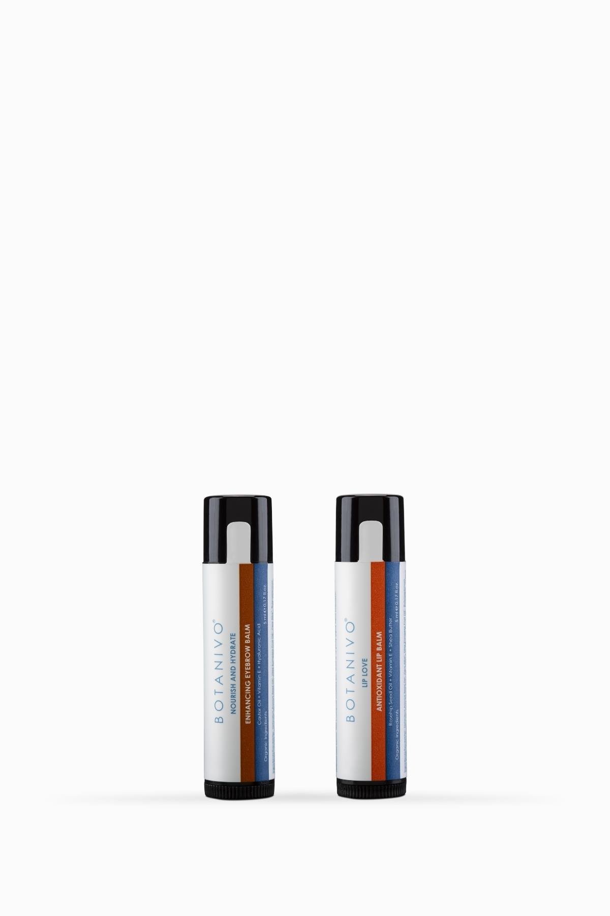 Botanivo Kaş ve Dudak Bakım Seti | Zengin Kaşlar & Bakımlı Dudaklar İçin Özel | Organik İçerikli | 2x5 ml