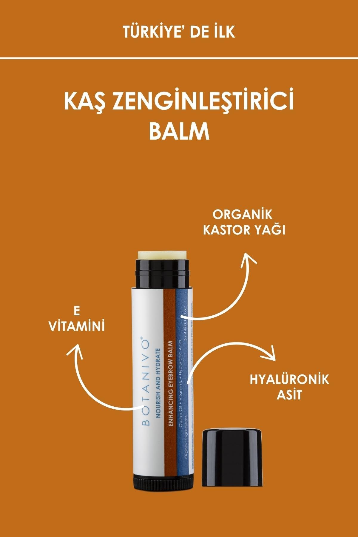 Botanivo Kaş ve Dudak Bakım Seti | Zengin Kaşlar & Bakımlı Dudaklar İçin Özel | Organik İçerikli | 2x5 ml