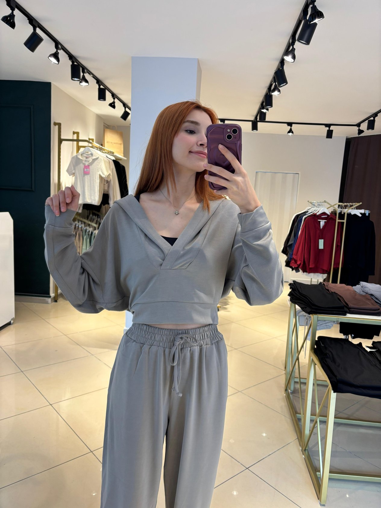 Modal Kumaş Eşofman Takımı Mint Yeşili