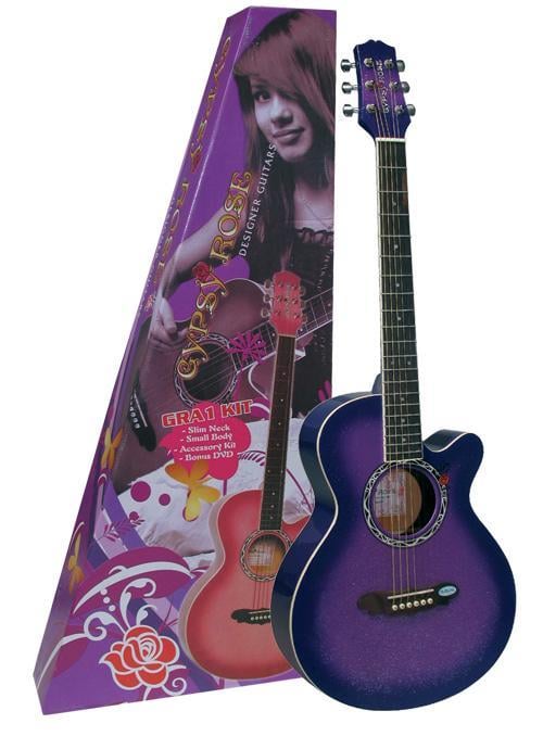 AKUST?K G?TAR GYPSY ROSE SET (GIGBAG, STRAP, STICK