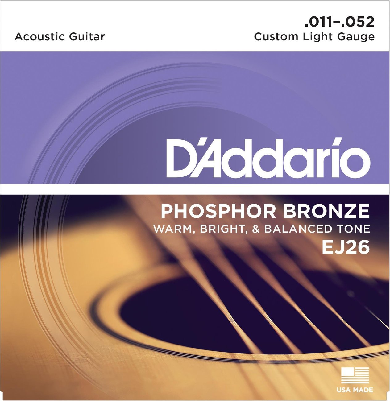 AKUST?K G?TAR TEL SET?, PHOSPHOR-BRONZE, CUSTOM LI
