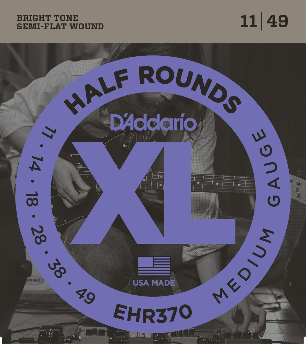 ELEKTRO G?TAR TEL SET?, XL, HALF ROUNDS, MEDIUM GA