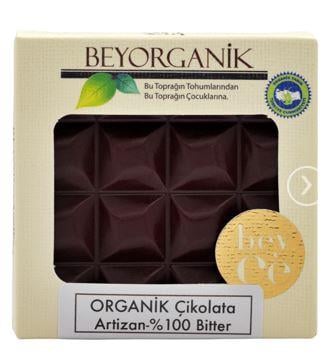 BEYORGANİK  ÇİKOLATA ARTİZAN  %100 BİTTER  40 GR
