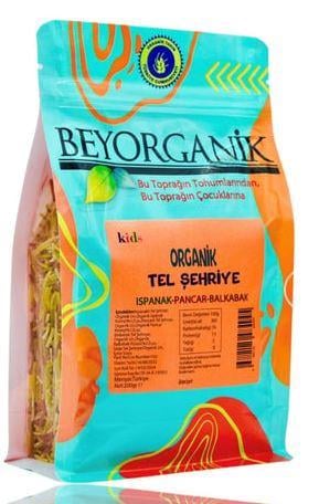 BEYORGANİK  TEL ŞEHRİYE PANCARLI ISPANAKLI BEYAZ KRAFT 200 GR