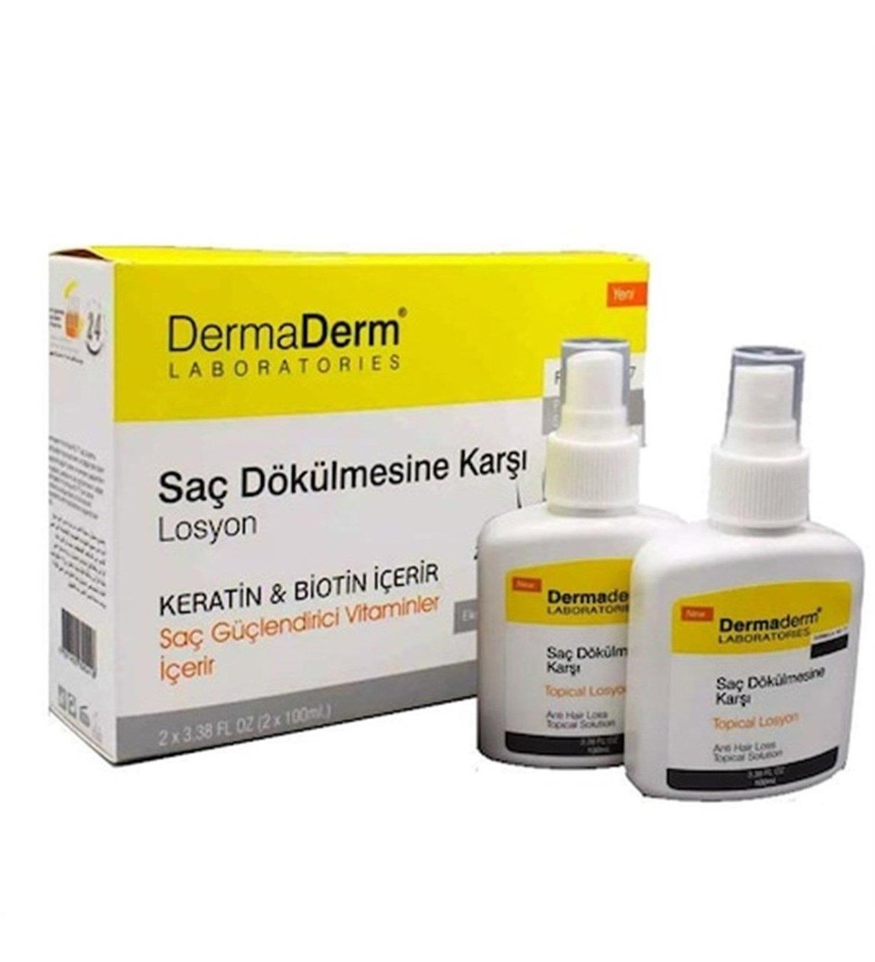 DERMADERM SAÇ DÖKÜLMESINE KARŞI TOPICAL LOSYON 2X100ML