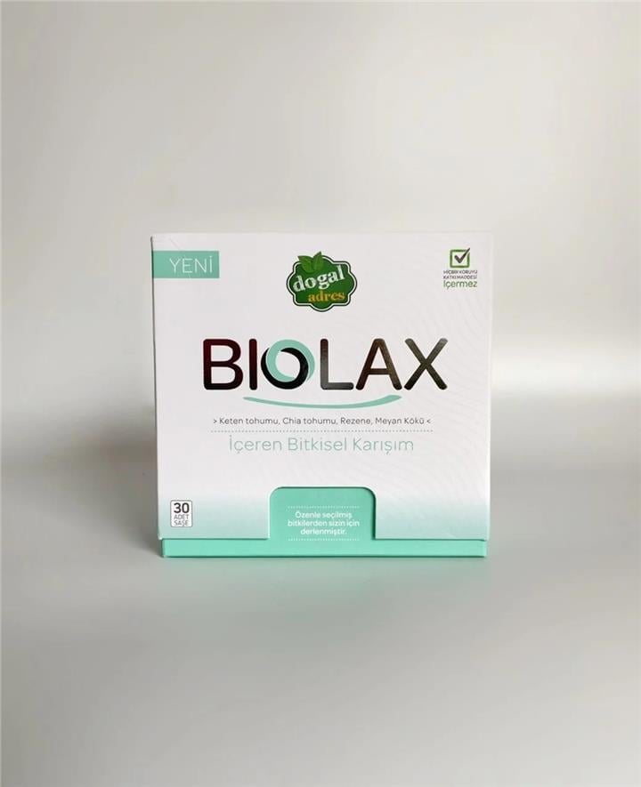 DOĞAL ADRES BİOLAX 30 ADET ŞASE 60 GR