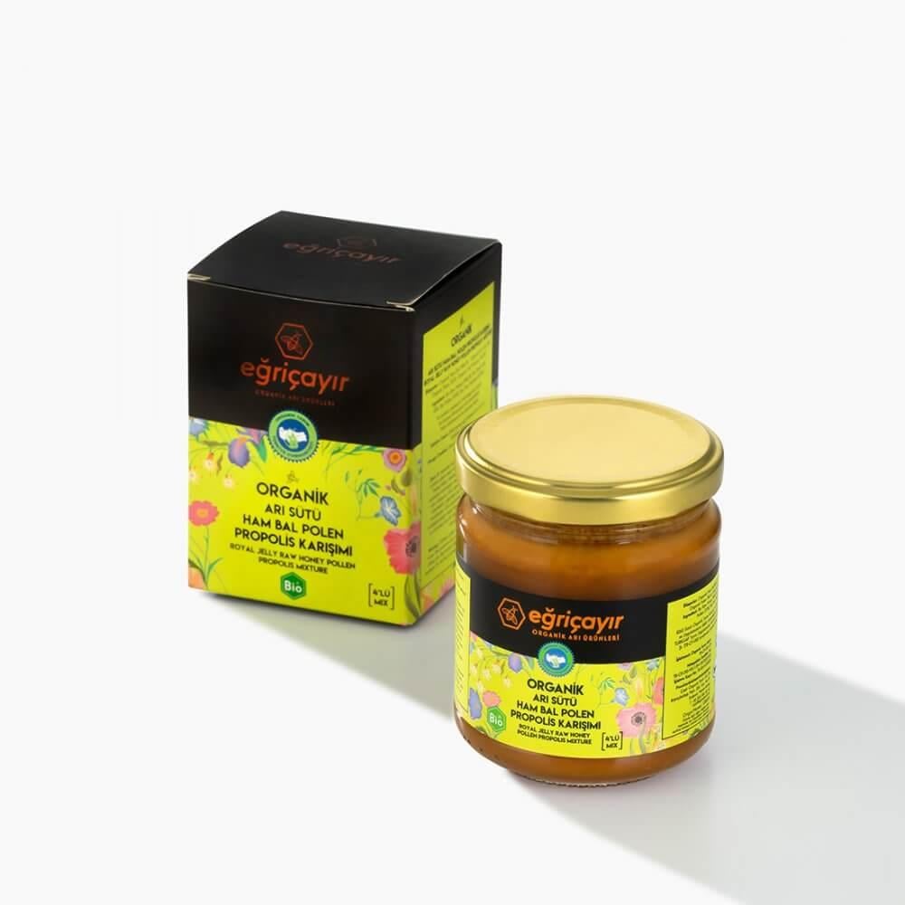 EĞRİÇAYIR ARI SÜTÜ BAL PROPOLİS KARŞIM 240 GR