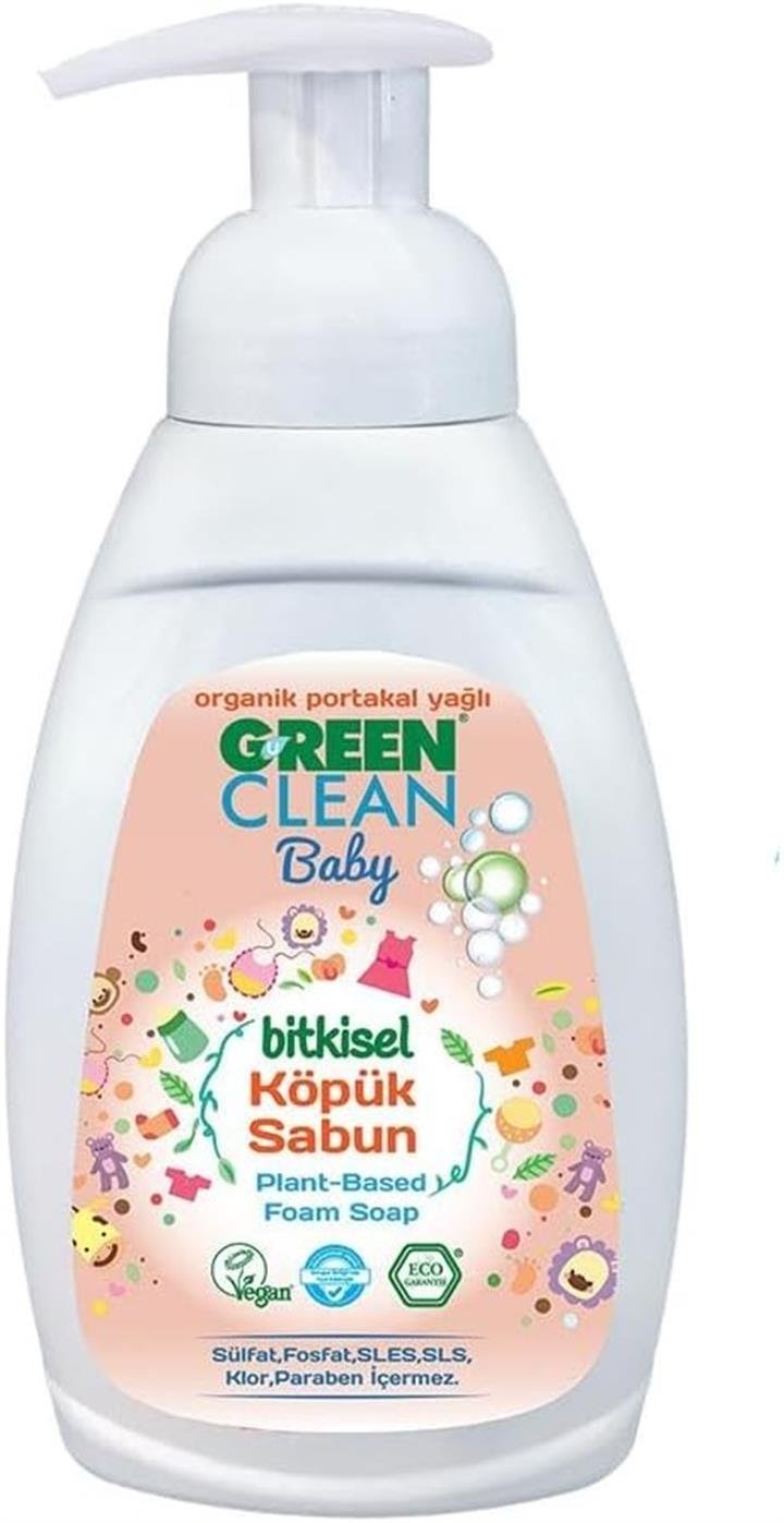 GREEN CLEAN BİTKİSEL KÖPÜK SABUN 450 ML