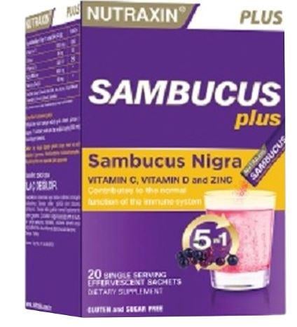 NUTRAXİN SAMBUCUS PLUS NİGRA EFERVESAN 20 Lİ