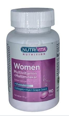 NUTRİVİTA MULTİVİTAMİN MİNERAL WOMEN 90 TABLET