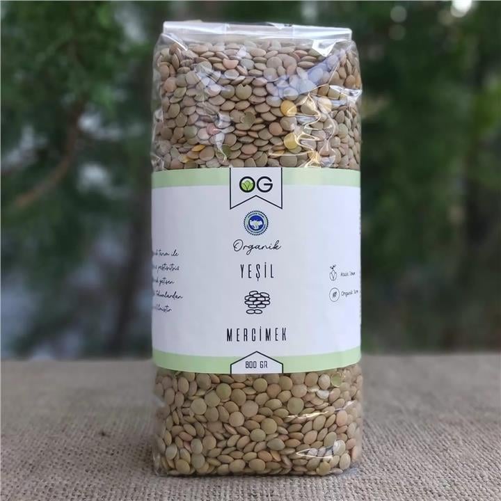 OG ORGANİK YEŞİL MERCİMEK 800 GR
