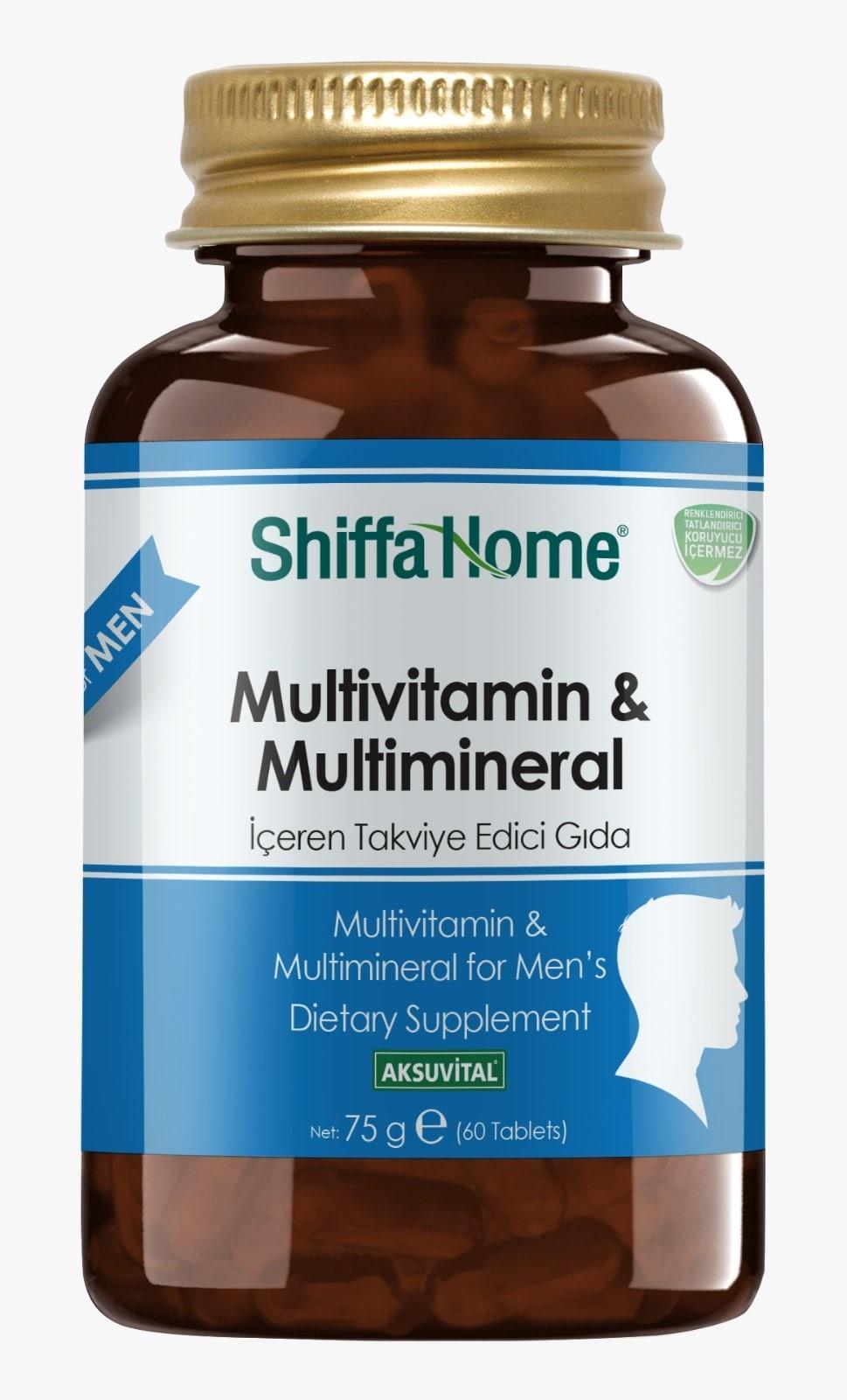 SHF MULTİVİTAMİN ERKEK 60 TABLET