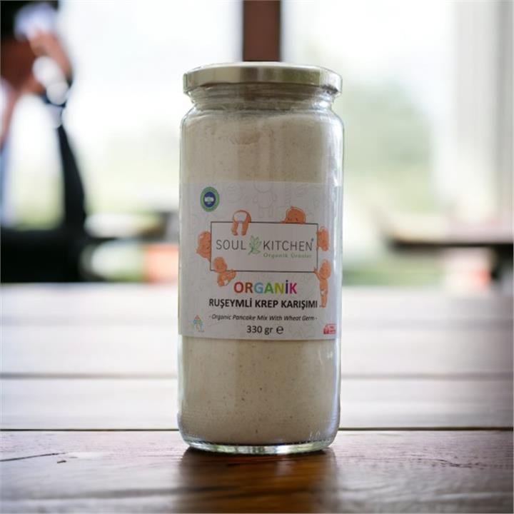 SOUL KITCHEN ORGANİK BEBEK RUŞEYMLİ KREP KARIŞIMI 330GR - CAM