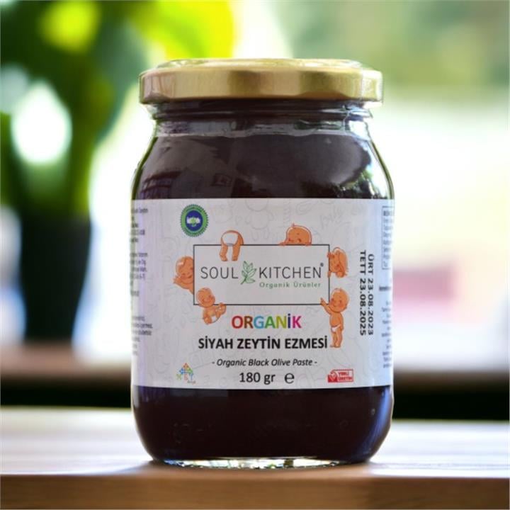 SOUL KITCHEN ORGANİK BEBEK SİYAH ZEYTİN EZMESİ 180GR
