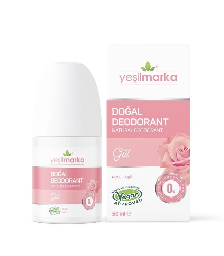 YEŞİLMARKA DOĞAL GÜL KOKULU DEODORANT 50 ML