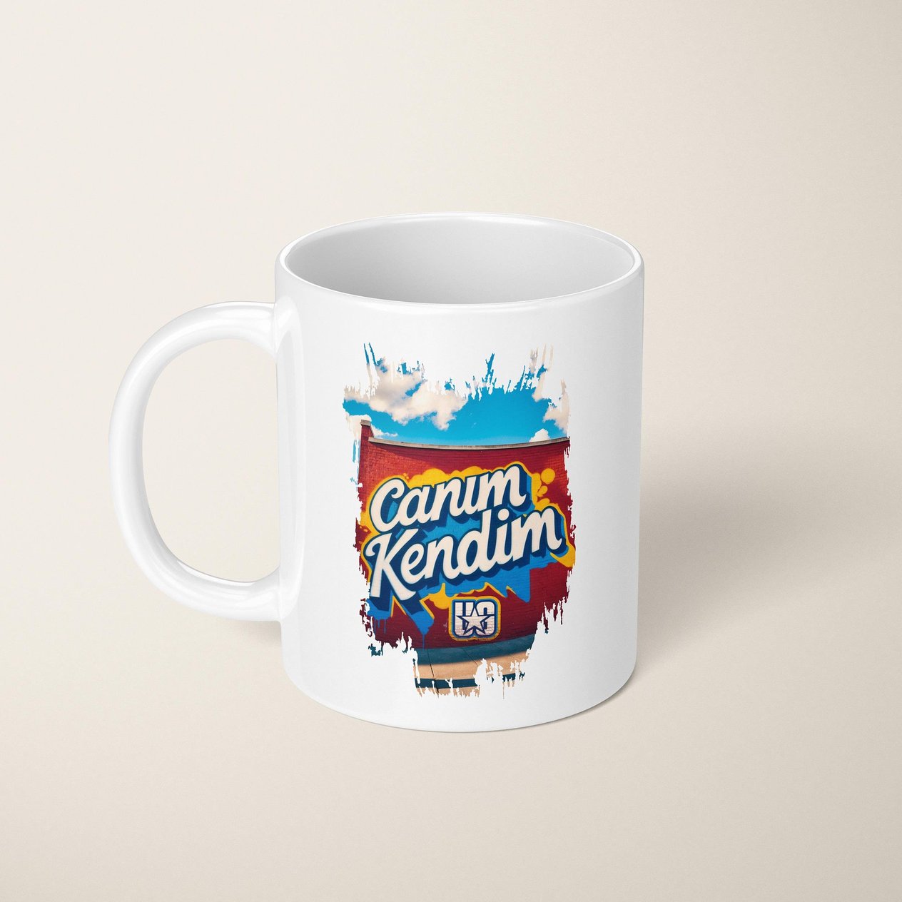 CANIM KENDİM - GRAFİTİ BASKILI KUPA BARDAK
